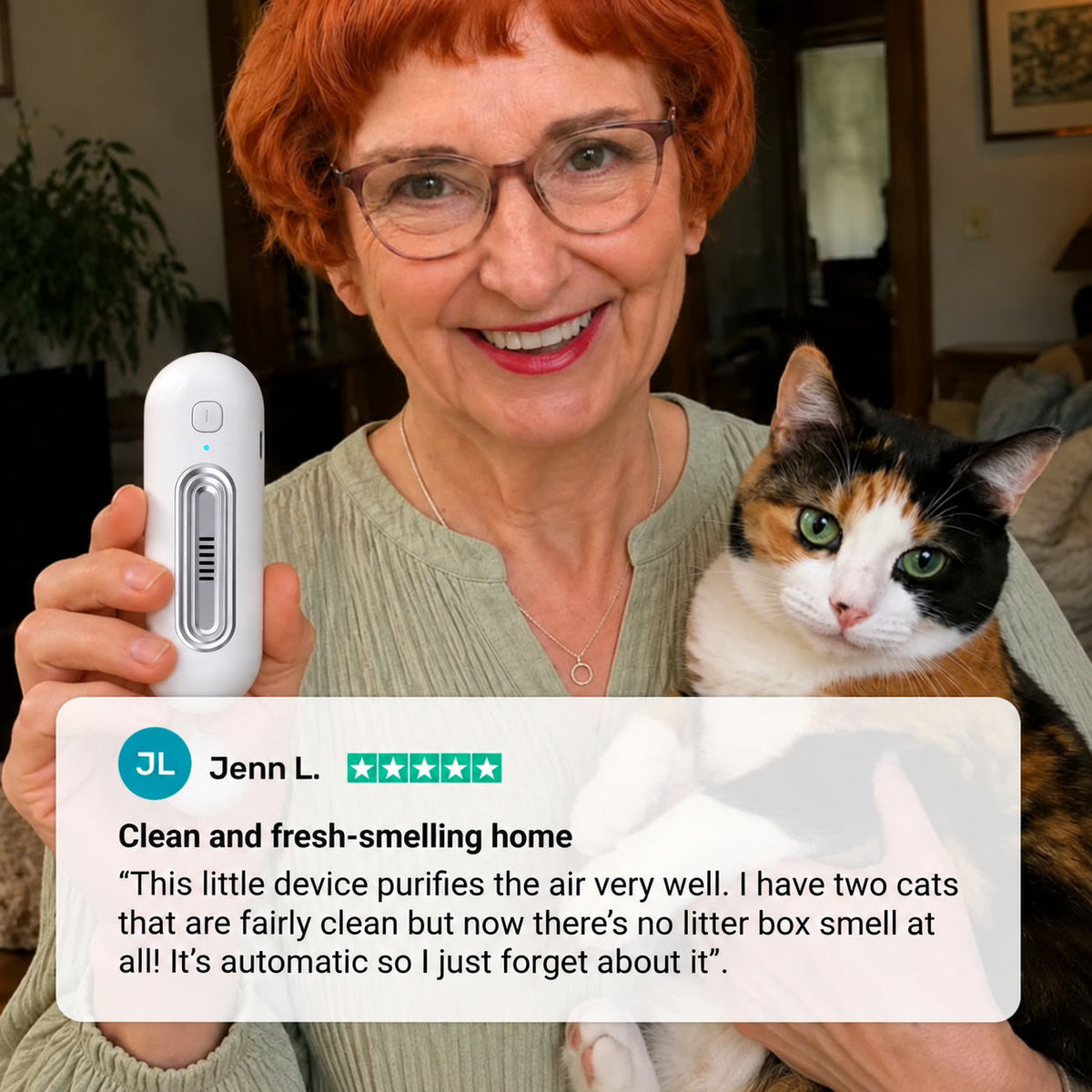 💥Last day 50% off丨REBYIPO® UV-C molecular-level pet odor eliminator eliminates odors at the source—no sprays or filter cartridges required