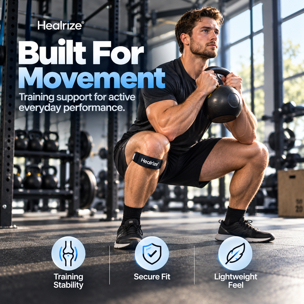 🦵 Healrize® 3D AirFlex Patellar Support Strap | 🎯 Targeted Stability | 🔥 Save Up to 30%
